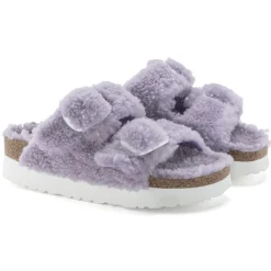Clearance Arizona Big Buckle Pelliccia Di Agnello Donna Plateau
