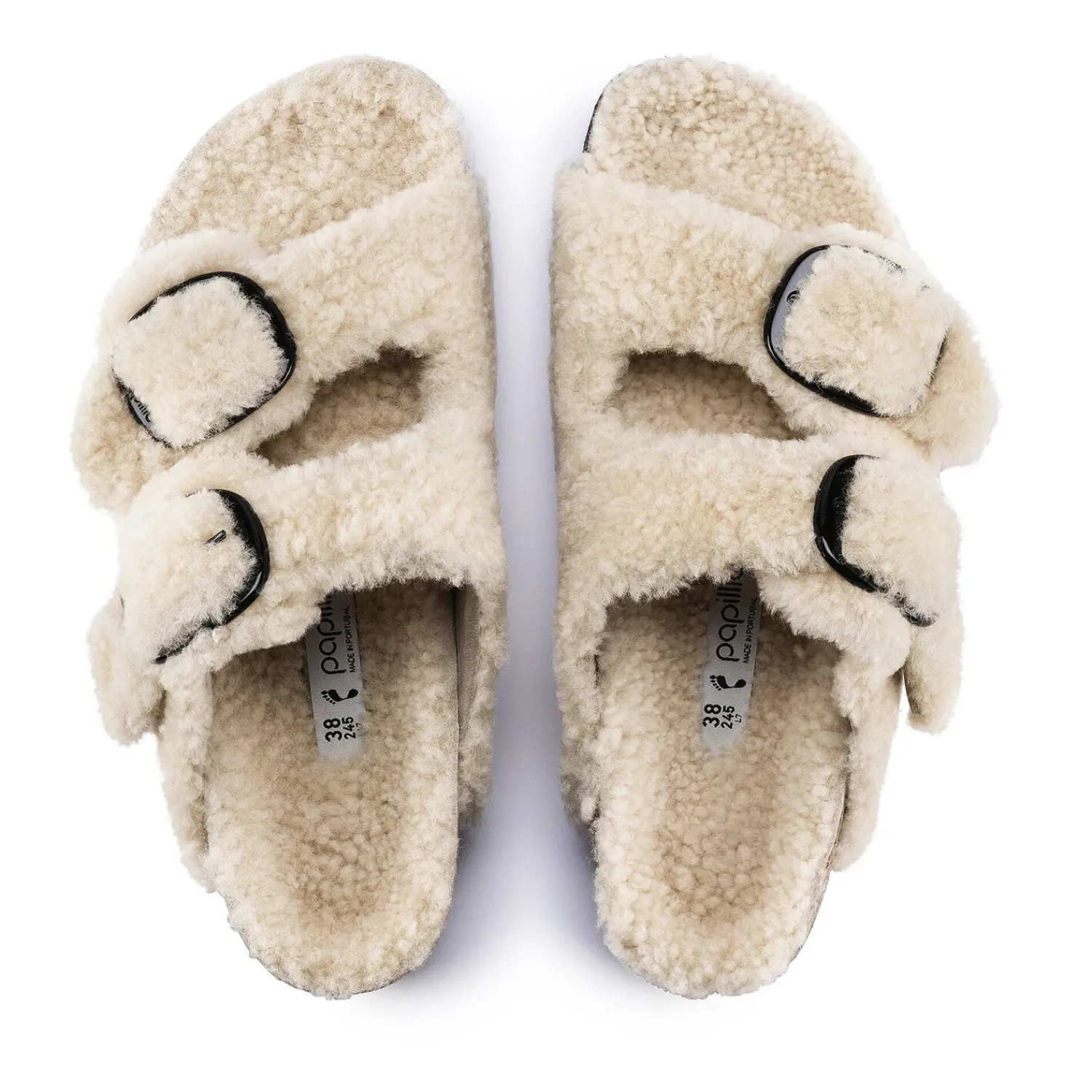 Flash Sale Arizona Big Buckle Pelliccia Di Agnello Donna Plateau