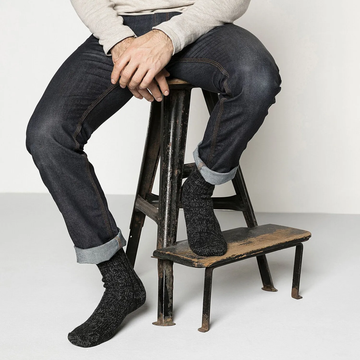 Best Sale Cotton Twist Uomo Uomo Calze
