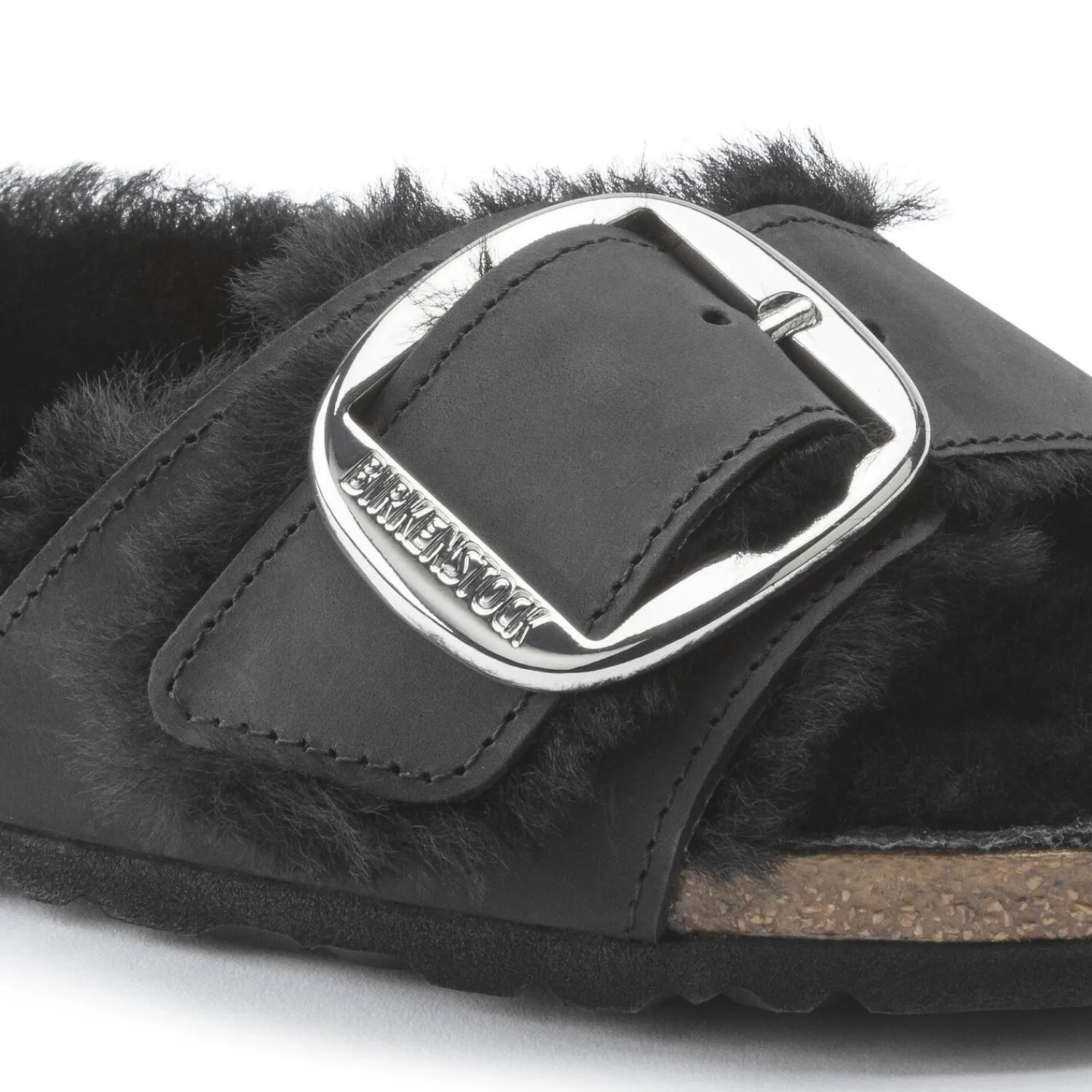Online Madrid Big Buckle Pelliccia Di Agnello Donna Un Cinturino