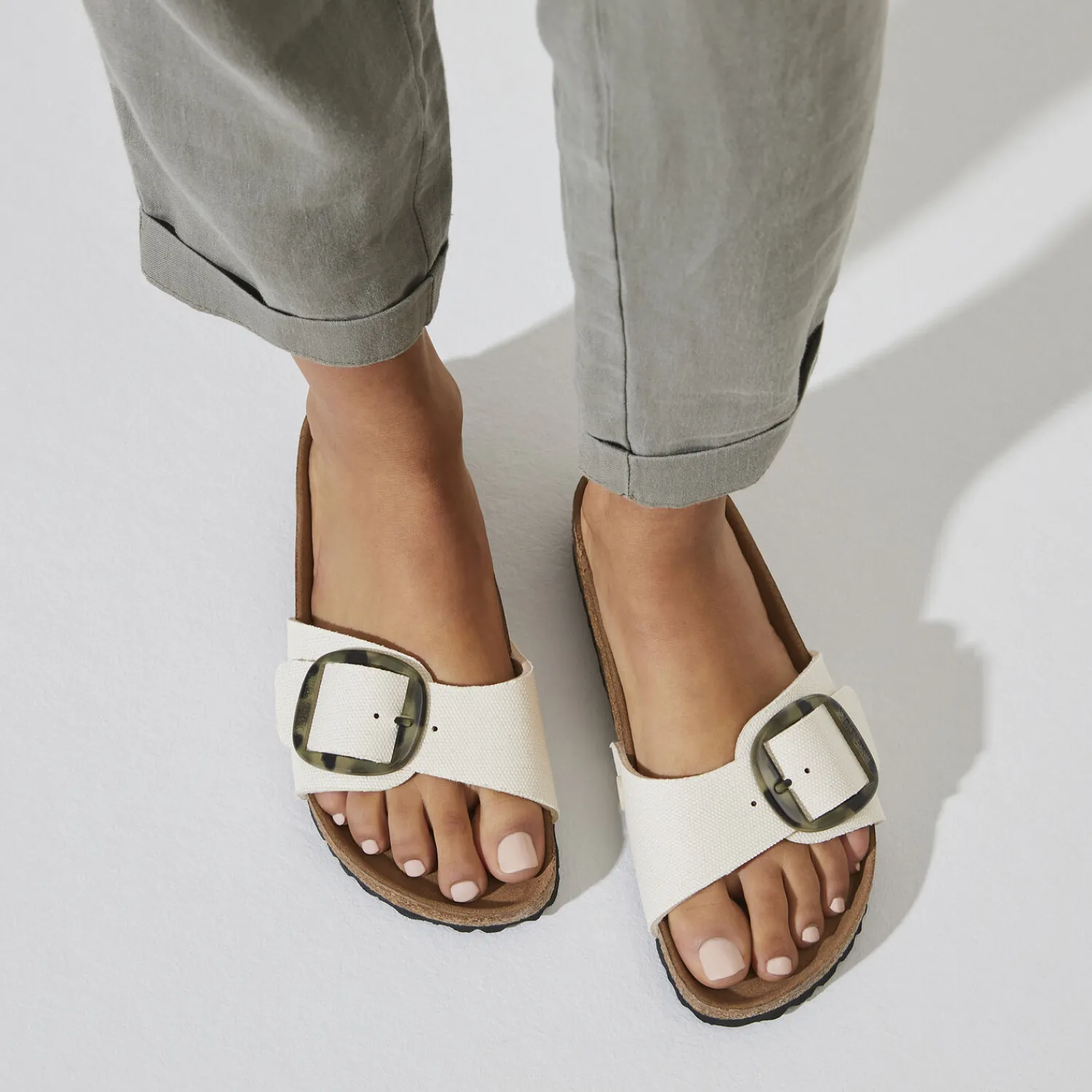 Best Sale Madrid Vegan Big Buckle Donna Un Cinturino