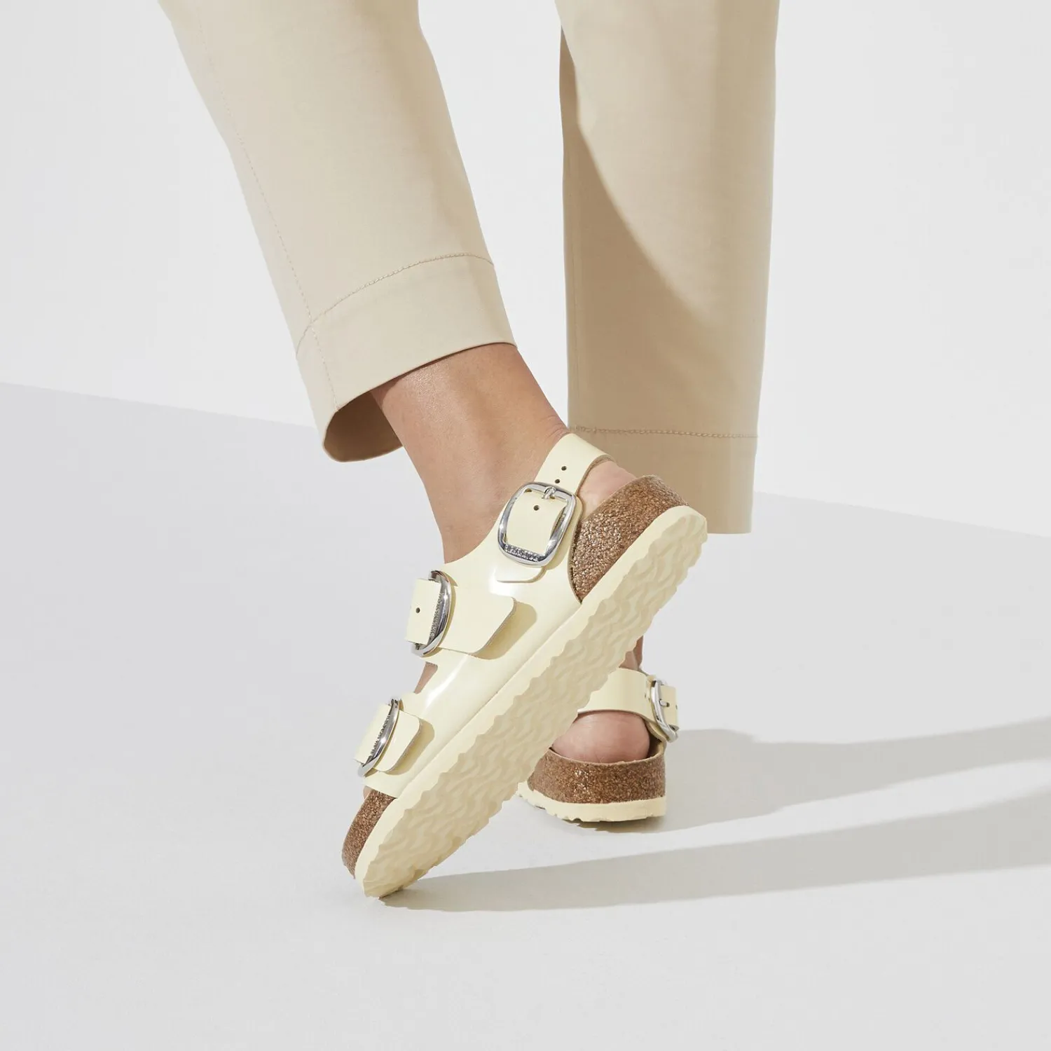 Online Milano Big Buckle Donna Cinturino Per Tallone